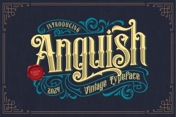 Anguish Vintage Typeface for Branding Projects