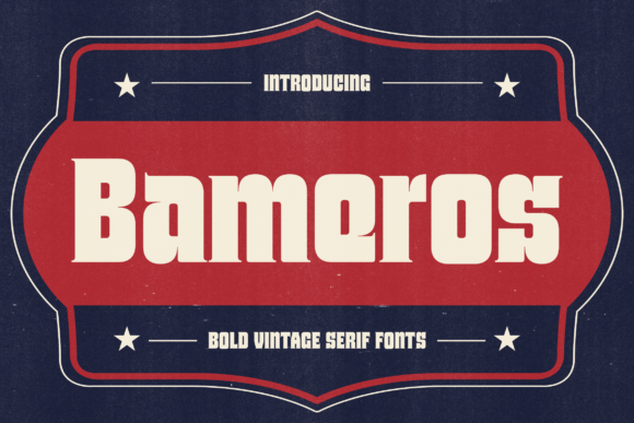 Bameros: A Vintage-Inspired Font for Handmade Creations