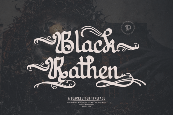 Black Rathen: A Bold Blackletter Font for Editorial Projects
