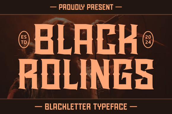 Black Rolings Font for Handmade Projects