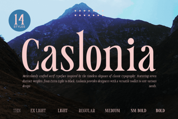Caslonia Serif Font for Professional Branding
