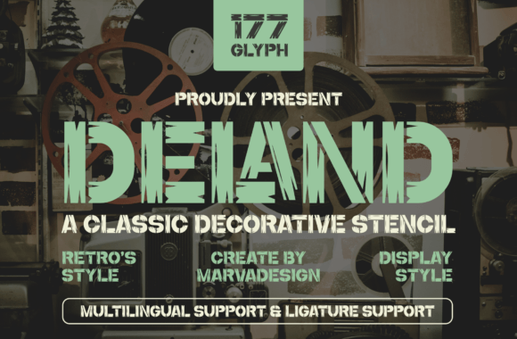 Deland: A Vintage-Inspired Font for Timeless Branding