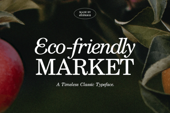Eco-friendly Market Font for Modern Web Design