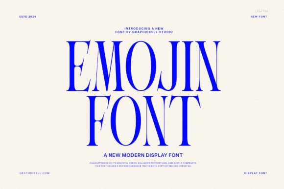 Emojin: A Serif Font That Elevates Editorial Design