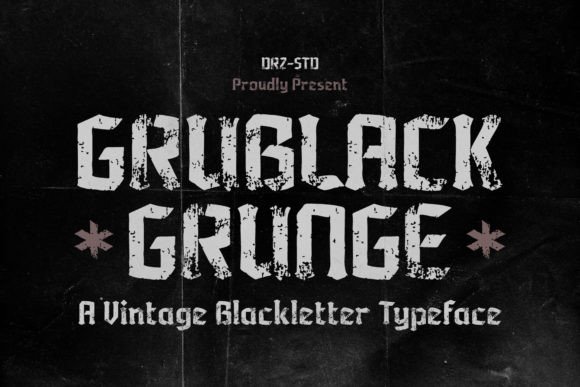 Grublack: A Vintage Blackletter Font for Digital Branding