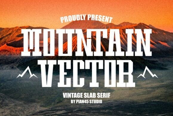 Mountain Vector Font for Professional Branding