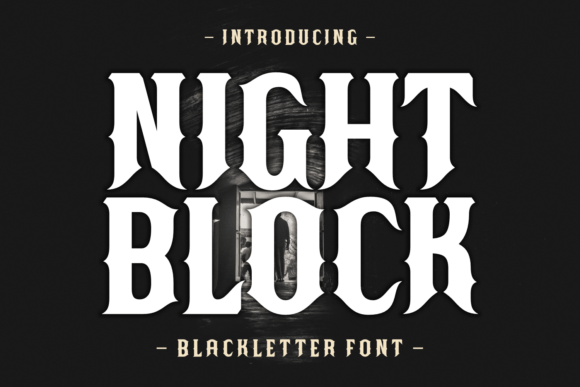Night Block Font for Bold Web Design