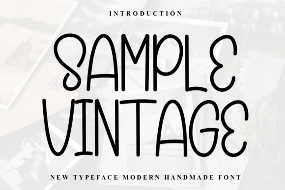 Sample Vintage Font for Branding Projects