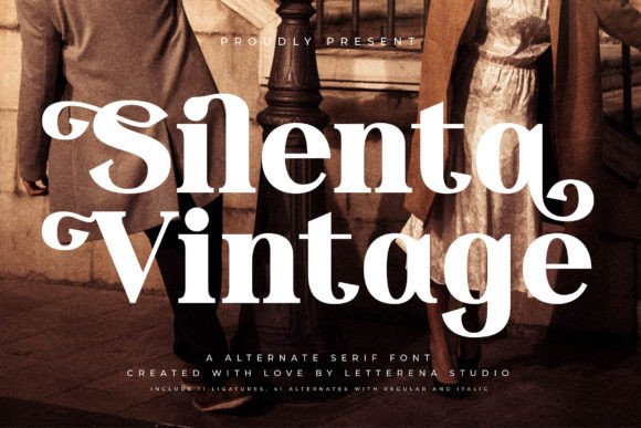 Silenta Vintage Serif Font for Modern Web Design
