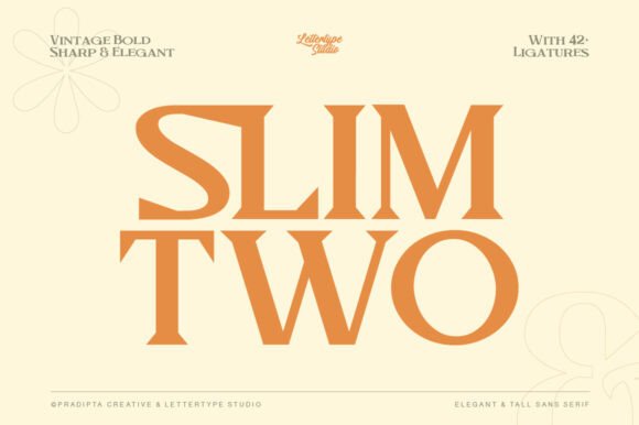 Slim Two: A Timeless Serif Font for Bold Branding