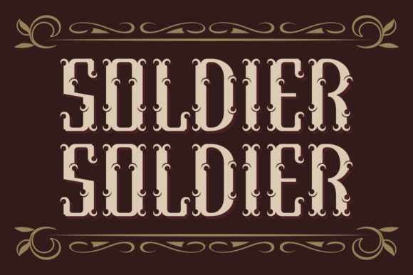 Soldier Soldier Font for Handmade Creations