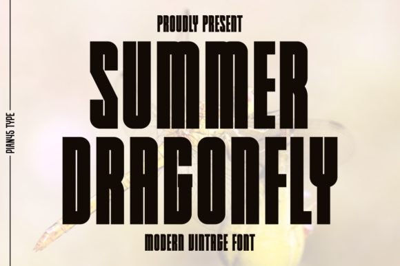 Summer Dragonfly Font for Professional Branding