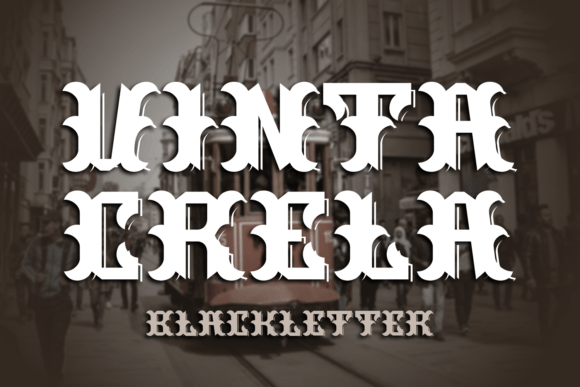 Vinta Crela: A Timeless Blackletter Font for Editorial Design