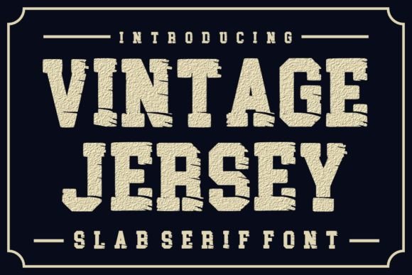 Vintage Jersey Font Review for Winter Branding